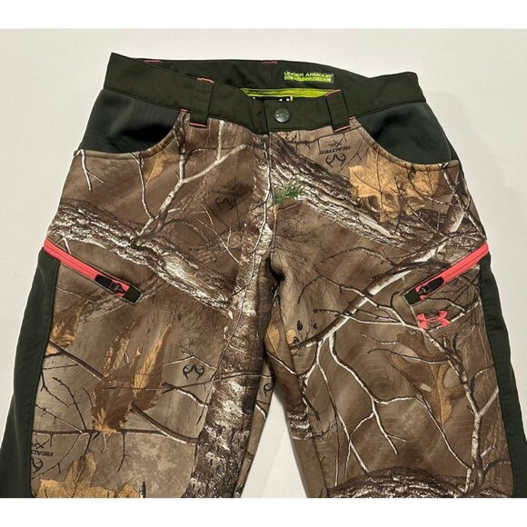 Under Armour Women’s Coldgear Infrared Scent Control Speed Freak Camo Pants Sz 6 - Picture 3 of 5